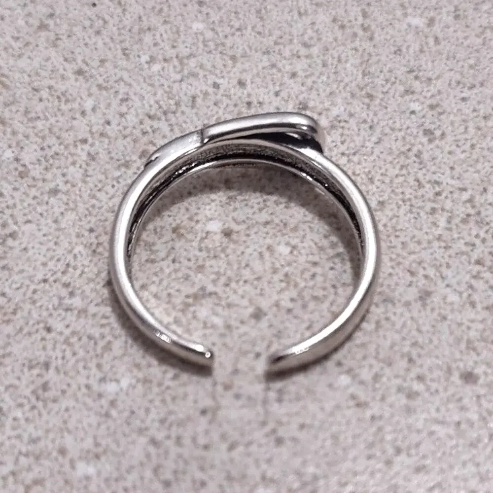 925 Silver Ring Witch leprechaun Buckle Halloween St. Patrick's Valentines Gift